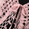 Gilet courte au crochet sans manches rose bébé – Image 7