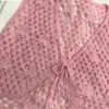 Gilet courte au crochet sans manches rose bébé – Image 9