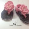 Sandales au fleur au crochet – Image 5