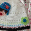 Bonnet fillettes avec des fleurs au crochet – Image 2