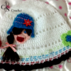 Bonnet fillettes avec des fleurs au crochet – Image 3