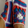 Chaussettes dame de quatre couleurs au crochet