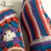 Chaussettes dame de quatre couleurs au crochet – Image 2