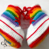 Bottes de sport bébé l'arc en ciel au crochet – Image 2
