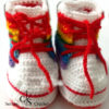 Bottes de sport bébé l'arc en ciel au crochet – Image 5