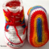 Bottes de sport bébé l'arc en ciel au crochet – Image 6