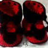 Bottes rouge et noir le souris au crochet – Image 4