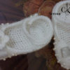 Chaussure bébé habillé perlé au crochet