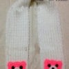 Cache-col le petit nounours rose au crochet