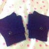 Mitaines femme bleu marine au crochet – Image 4