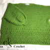 Pull style oversized vert au crochet – Image 20
