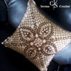 Coussin de salon carré perlé au crochet – Image 2