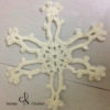 Six flocons de neige au crochet ornements de sapin