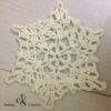 Six flocons de neige au crochet ornements de sapin de Noel