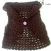 Gilet marron bébé au crochet