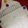Nid d'ange bébé blanc au crochet aux boutons – Image 3