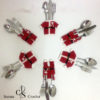 Lot de 6 portes couverts Tenue de Noel au crochet – Image 2