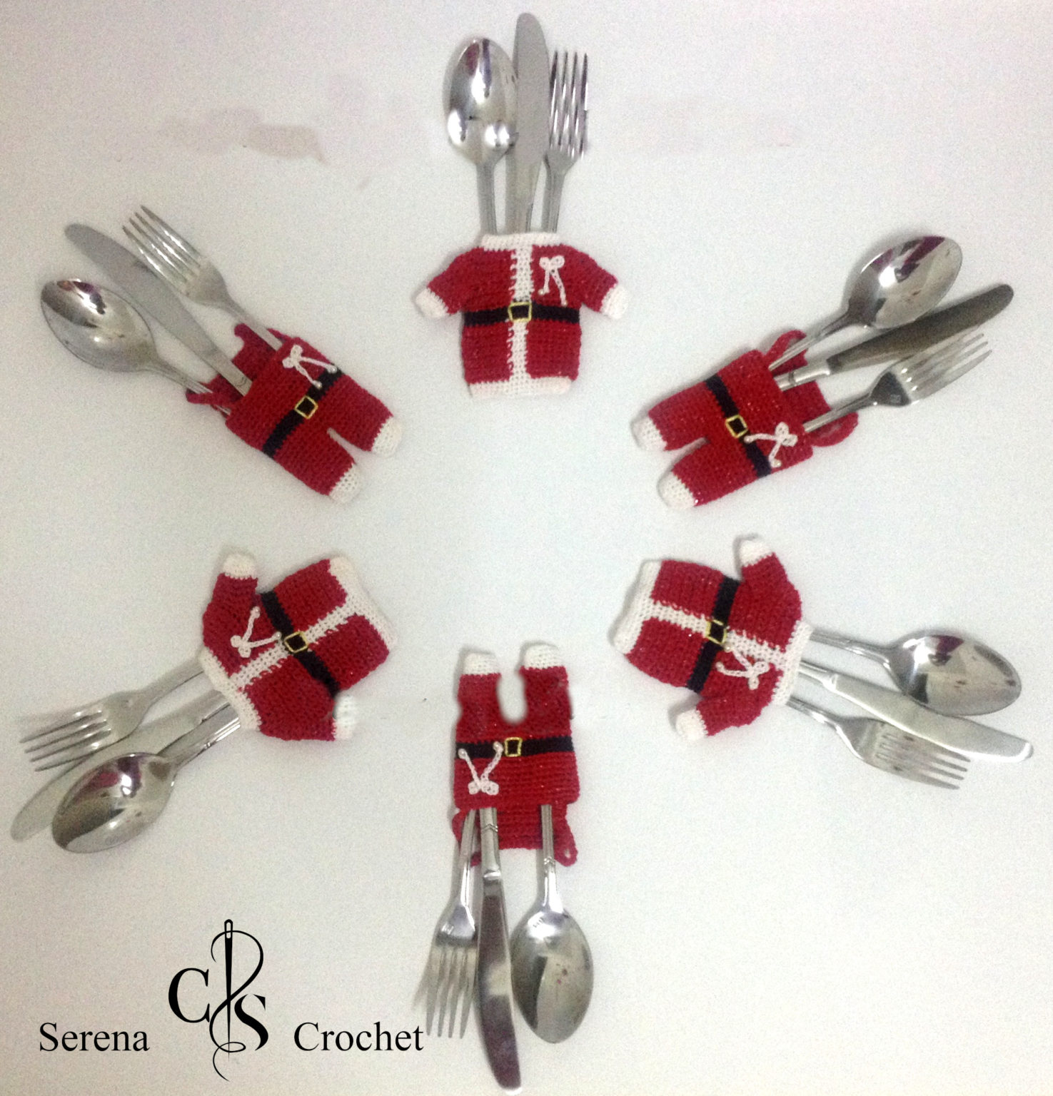NHYDZSZ 15 Pcs Porte Couverts de Noël,Porte Couverts en Feutre de Noël