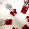 Lot de 6 portes couverts Tenue de Noel au crochet