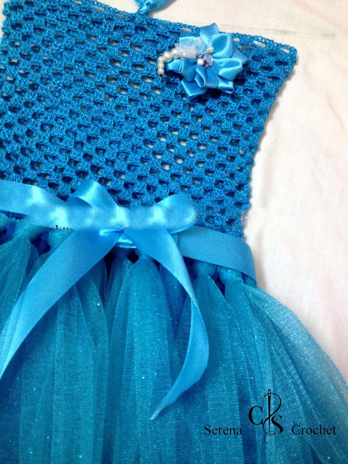 Robe De Princesse Tutu Longue - Couleur Bleu Roi - Taille 3-4 Ans - Neuve Sans étiquettes