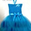 Robe tutu bleu princesse au crochet