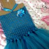 Robe tutu bleu princesse au crochet – Image 7
