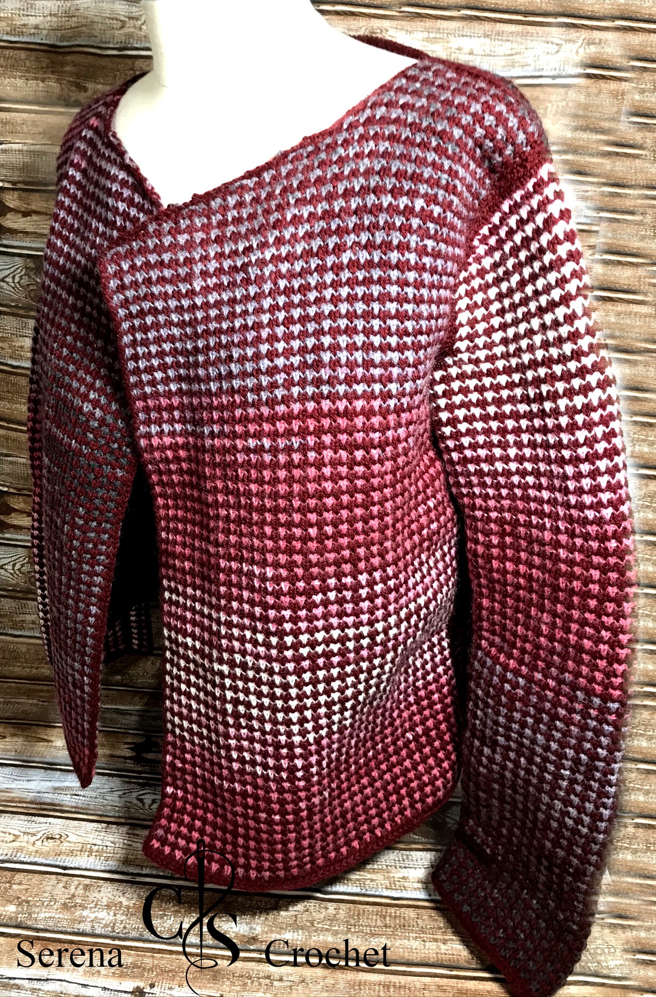 Top Dos Nu Fille Au Crochet - Taille 4 Ans - Rose Multicolore - Fait Main 100% Coton - Occasion Très Bon État