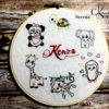 Broderie murale nouveau née "Kenza" Handmade – Image 5