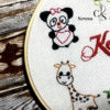 Broderie murale nouveau née "Kenza" Handmade – Image 6