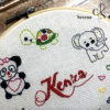 Broderie murale nouveau née "Kenza" Handmade – Image 9