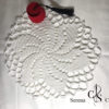 Napperon rond blanc au crochet – Image 7