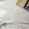 Nappe de fleurs blanches à huit pétales au crochet – Image 9