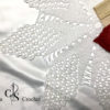 Nappe de fleurs blanches à huit pétales au crochet – Image 7
