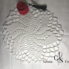 Napperon rond blanc au crochet – Image 6