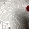 Napperon rond blanc au crochet – Image 4