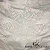 Nappe de fleurs blanches à huit pétales au crochet – Image 6