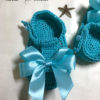 Sandales bébé estivale papillon satiné au crochet – Image 5
