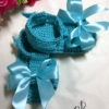 Sandales bébé estivale papillon satiné au crochet – Image 10
