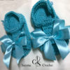 Sandales bébé estivale papillon satiné au crochet – Image 14
