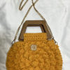 Sac popcorn moutarde au crochet – Image 2