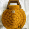 Sac popcorn moutarde au crochet – Image 5