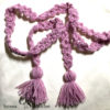 Ceinture aux pompons rose au crochet – Image 4