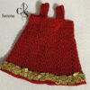 Robe rouge avec dentelle au crochet – Image 5