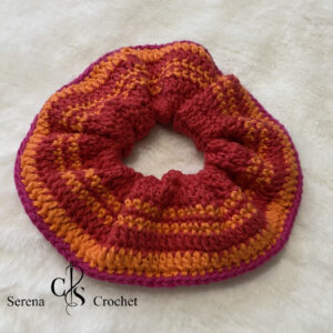 Chouchou Sunset au crochet fait main