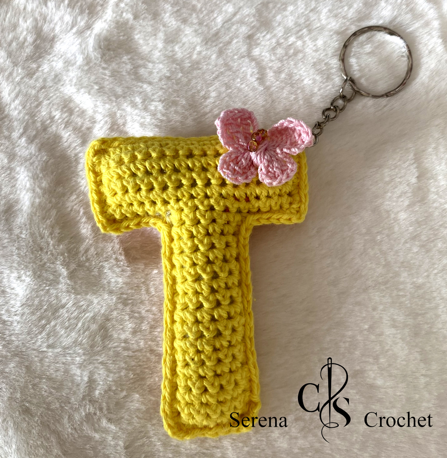 Porte-clés lettre personnalisé au crochet – Image 4