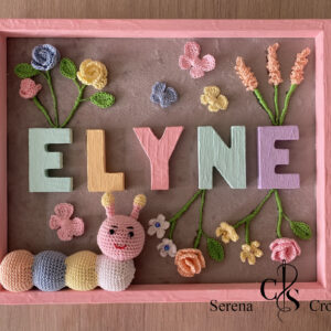Tableau floral au crochet "ELYNE"