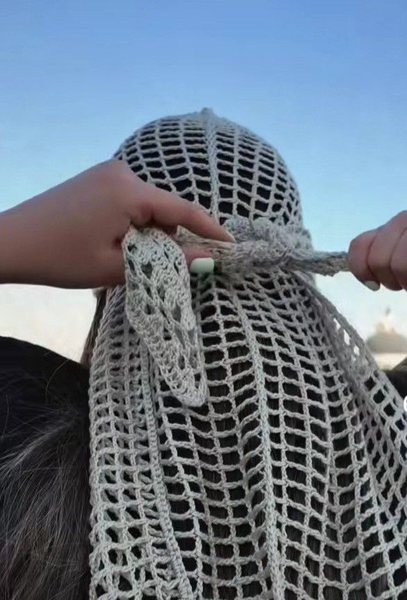 Bonnet foulard crochet – Modèle artisanal – Image 6